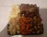 صورة لخطوة 2 من وصفة طبق الخضار بكبدة العجل