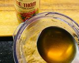 Hình bước làm 2 của món Vào bếp cùng con: tahini (sốt mè dầu ô liu) và hummus bằng đậu đỏ - món chay siêu ngon, dễ làm