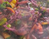 A picture of step 3 of Stir Fry Pasta.