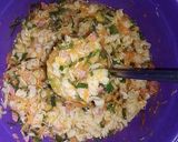 Foto langkah ke 3 dari resep Omelet Makaroni n Sosis Or Macaroni n Sausage Omelette.