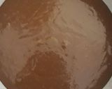 A picture of step 2 of Parle g and marie biscuit cake.
