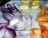 A picture of step 1 of Chicken Lobia.