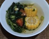 Foto langkah ke 3 dari resep Bening Bayam Jagung.