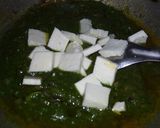 A picture of step 6 of Palak Paneer with Very Less Masala.