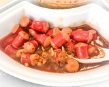 Foto langkah ke 4 dari resep Sosis Asam Manis Pedas Simple.