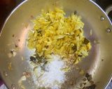 A picture of step 2 of South Indian cabbage (muttaikhos) poriyal.