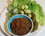 รูปขั้นตอนการทำที่ 10 ของ น้ำพริกมะขามผัดปลาย่าง