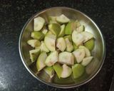 A picture of step 1 of Sweet and sour Guava curry.