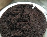A picture of step 1 of Dark Chocolate Cake.