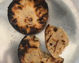A picture of step 9 of Dal Bati Churma with pickled onions.