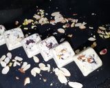 A picture of step 12 of Thandai chocolate.