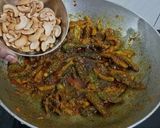 A picture of step 4 of Kaju Karela Sabji.