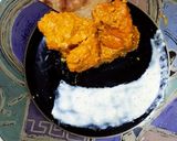 A picture of step 1 of Yellow chicken.