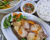 Hình bước làm 2 của món Canh chua cá bớp