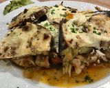 Csirkés gyros-szal rakott padlizsán recept fázis 3 fotója