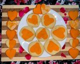 வெண்ணிலா ஹார்ட் குக்கீஸ் (Vanilla heart cookies recipe in tamil) ரெசிபி ஸ்டேப் 12 புகைப்படம்