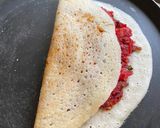 A picture of step 7 of Mysore style Masala Dosa.