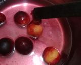 A picture of step 2 of Aloobukharay ka sharbat.