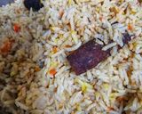 Gambar langkah 2 resipi Nasi Beriani Ayam Sambal Merah.