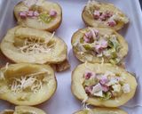 Une image de l'étape 4 de °Pommes de terre farcies au jambon et fondue de poireaux°.