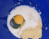 Foto del paso 1 de la receta: Mini tortita proteica con harina de coco al microondas