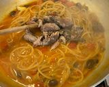 A picture of step 3 of Pan-Fried Spaghetti with Canned Mackerel.