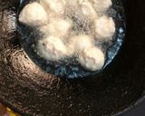 A picture of step 6 of Urad kadhi with rice.