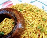A picture of step 4 of Fried Spaghetti.