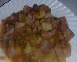 A picture of step 1 of Mixed potatoes and nduma.