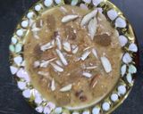 A picture of step 4 of Almond halwa.