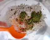 A picture of step 1 of Bajra methi chila.