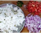 A picture of step 1 of Paneer Bhurji.