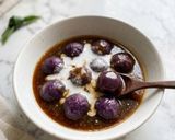 Foto langkah ke 5 dari resep Biji Salak Ubi Ungu Kuah Santan Gula Aren.