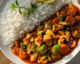 A picture of step 7 of Orange Sizzling Chicken.