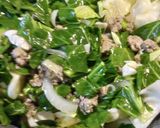 A picture of step 3 of Cabbage and Collards.