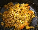 A picture of step 7 of Green moong usal.