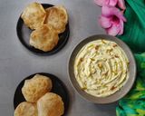 A picture of step 8 of Shrikhand Puri.