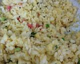 A picture of step 9 of Poha with mix vegetables.