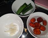 Hình bước làm 4 của món Ăn dặm cho bé: Yến chưng táo đỏ - lá dứa - hạt chia