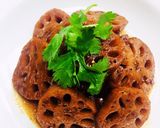 Hình bước làm 3 của món Củ Sen Kho Tiêu Chay
