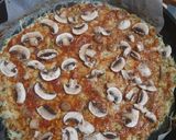 A picture of step 6 of Pizza (chicken pizza with spinach).