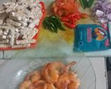 Foto langkah ke 2 dari resep Oseng tempe udang pedas manis.