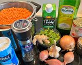 Foto del paso 1 de la receta: Dhal de lentejas coral y leche de coco