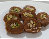 A picture of step 7 of Kunafa Mabrouma with Mixed Nuts.