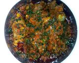 A picture of step 3 of Ugwu sauce.