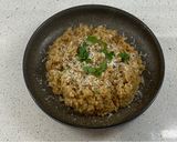 A picture of step 9 of Porcini risotto.