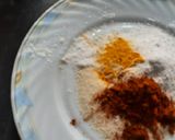 A picture of step 4 of Surmai and bangda fried fish.