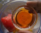 A picture of step 5 of Mango Strawberry Melon Smoothie.