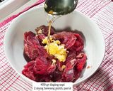 Foto langkah ke 1 dari resep Daging Goreng Cabai Garam.