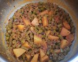 A picture of step 7 of Quick French beans and potato sabji.